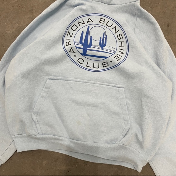 Vintage Arizona Sunshine Club Hoodie Size Medium 20x21” - Picture 3 of 6